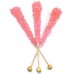 Rock Candy Crystal Sticks Wrapped Bubble Gum-10ct.